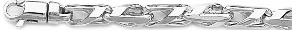 18k white gold chain, 14k white gold chain 7.2mm Criss Cross Link Bracelet