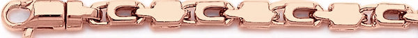 14k rose gold, 18k pink gold chain 5.7mm Palmero Chain Necklace