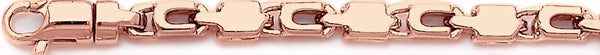 14k rose gold, 18k pink gold chain 5.7mm Palmero Link Bracelet