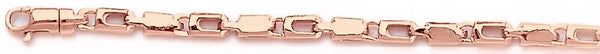 14k rose gold, 18k pink gold chain 3.7mm Palmero Link Bracelet
