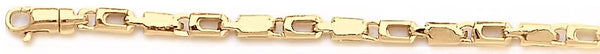 18k yellow gold chain, 14k yellow gold chain 3.7mm Palmero Link Bracelet