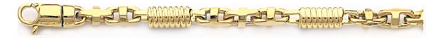 18k yellow gold chain, 14k yellow gold chain 4.8mm Aria Link Bracelet