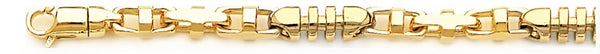 18k yellow gold chain, 14k yellow gold chain 5.7mm Aria Link Bracelet