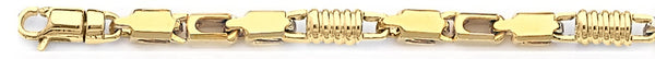 18k yellow gold chain, 14k yellow gold chain 5.6mm Inca Link Bracelet