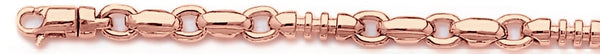 14k rose gold, 18k pink gold chain 5.8mm Sinclair Link Bracelet