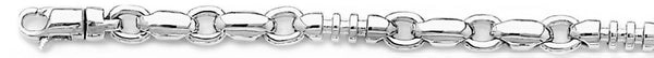 18k white gold chain, 14k white gold chain 5.8mm Sinclair Link Bracelet