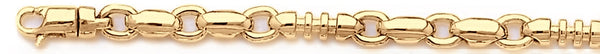 18k yellow gold chain, 14k yellow gold chain 5.8mm Sinclair Link Bracelet