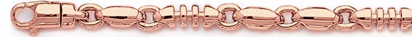 14k rose gold, 18k pink gold chain 6.1mm Sinclair Link Bracelet