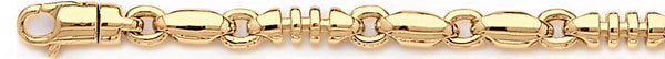 18k yellow gold chain, 14k yellow gold chain 6.1mm Sinclair Link Bracelet