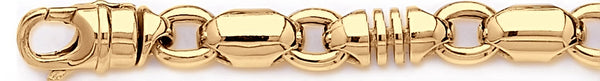 18k yellow gold chain, 14k yellow gold chain 10.5mm Sinclair Link Bracelet