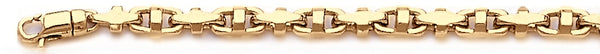 18k yellow gold chain, 14k yellow gold chain 4.2mm Rubix Chain Necklace