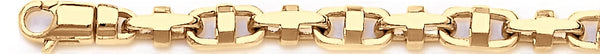 18k yellow gold chain, 14k yellow gold chain 6.2mm Rubix Link Bracelet