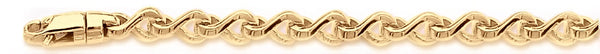 18k yellow gold chain, 14k yellow gold chain 5.6mm Wishbone Chain Necklace