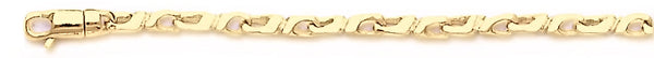 18k yellow gold chain, 14k yellow gold chain 3.6mm Evolution Link Bracelet