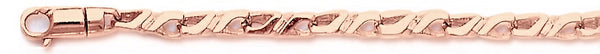 14k rose gold, 18k pink gold chain 4.6mm Evolution Link Bracelet