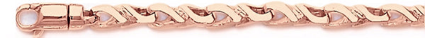 14k rose gold, 18k pink gold chain 5.7mm Evolution Link Bracelet