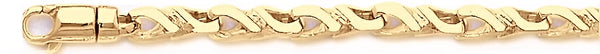 18k yellow gold chain, 14k yellow gold chain 5.7mm Evolution Link Bracelet