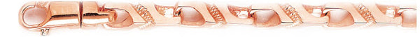 14k rose gold, 18k pink gold chain 7.2mm Evolution Link Bracelet
