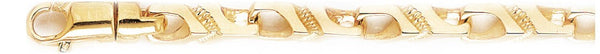 18k yellow gold chain, 14k yellow gold chain 7.2mm Evolution Link Bracelet