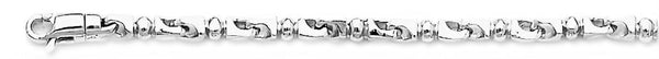 18k white gold chain, 14k white gold chain 4.1mm Mathias Link Bracelet