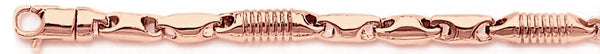 14k rose gold, 18k pink gold chain 4.4mm Focal Chain Necklace