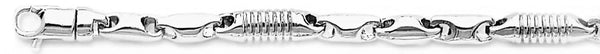 18k white gold chain, 14k white gold chain 4.4mm Focal Chain Necklace