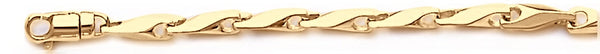 18k yellow gold chain, 14k yellow gold chain 4mm Sleek Link Bracelet