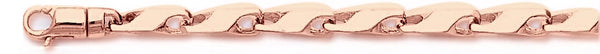 14k rose gold, 18k pink gold chain 4.8mm Sleek Link Bracelet