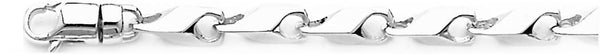 18k white gold chain, 14k white gold chain 5.8mm Sleek Link Bracelet