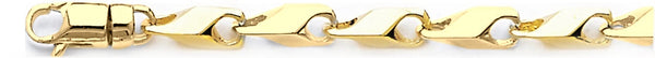 18k yellow gold chain, 14k yellow gold chain 5.8mm Sleek Chain Necklace