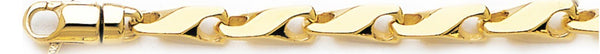 18k yellow gold chain, 14k yellow gold chain 6.5mm Sleek Link Bracelet