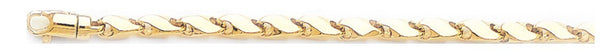 18k yellow gold chain, 14k yellow gold chain 4.3mm Sleek Chain Necklace