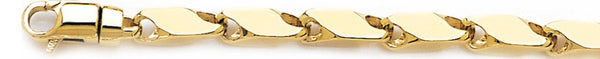 6.5mm Sleek Chain Necklace custom made gold chain