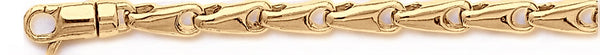 18k yellow gold chain, 14k yellow gold chain 5.5mm Cosmo Link Bracelet