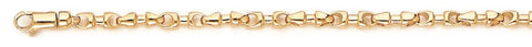 3.3mm Abacus Link Bracelet custom made gold chain