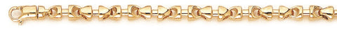 4.5mm Abacus Chain Necklace custom made gold chain