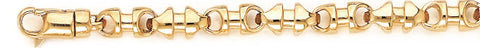 6.6mm Abacus Chain Necklace custom made gold chain