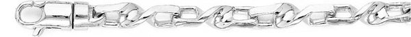 18k white gold chain, 14k white gold chain 5.6mm Harmony Link Bracelet