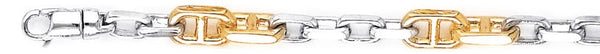 6.6mm Castello Link Bracelet custom made gold chain