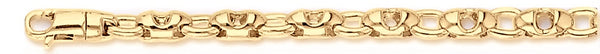 18k yellow gold chain, 14k yellow gold chain 5.5mm Tibet Link Bracelet