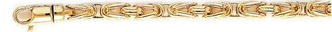 5.2mm Byzantine Wire Link Bracelet custom made gold chain