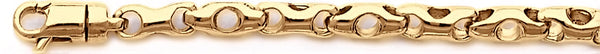 18k yellow gold chain, 14k yellow gold chain 5.4mm Circularo Chain Necklace