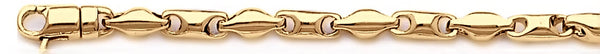 18k yellow gold chain, 14k yellow gold chain 4.3mm Studio Link Bracelet