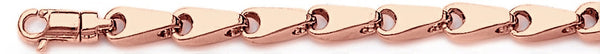 14k rose gold, 18k pink gold chain 5.2mm Accent Link Bracelet