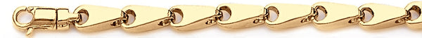 18k yellow gold chain, 14k yellow gold chain 5.2mm Accent Link Bracelet