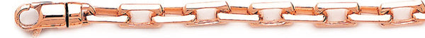 14k rose gold, 18k pink gold chain 6.1mm Aniken Link Bracelet