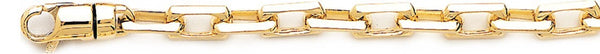 18k yellow gold chain, 14k yellow gold chain 6.1mm Aniken Link Bracelet