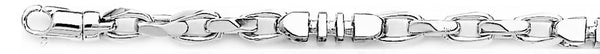 18k white gold chain, 14k white gold chain 5.8mm Mojo Link Bracelet