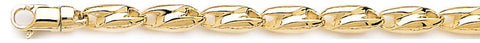 5.6mm Elipse Link Bracelet custom made gold chain