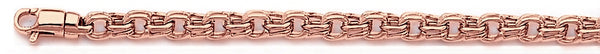 14k rose gold, 18k pink gold chain 4.3mm Splendor Link Bracelet